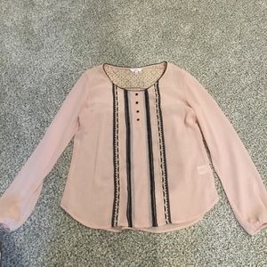 Candies Pink blouse! Size large.